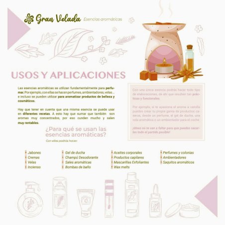 Compra esencia aromática Pasión Oriental en Gran Velada. Fragancia cálida y especiada con toques dulces y florales, ideal para j