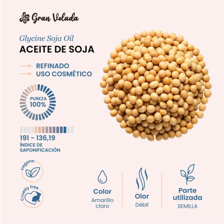 En Gran Velada puedes comprar aceite de soja para cosmética. ¡Calidad y buen precio! Propiedades hidratantes y regeneradoras. En