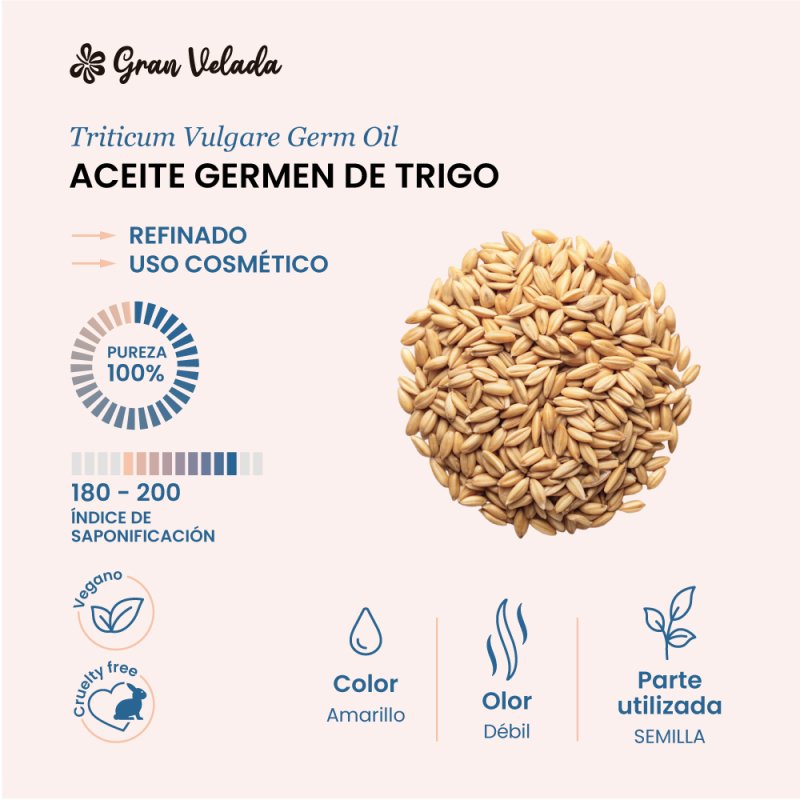 En nuestra web puedes comprar aceite de germen de trigo para hacer cremas y cosméticos tratantes para la caída del cabello. Enví