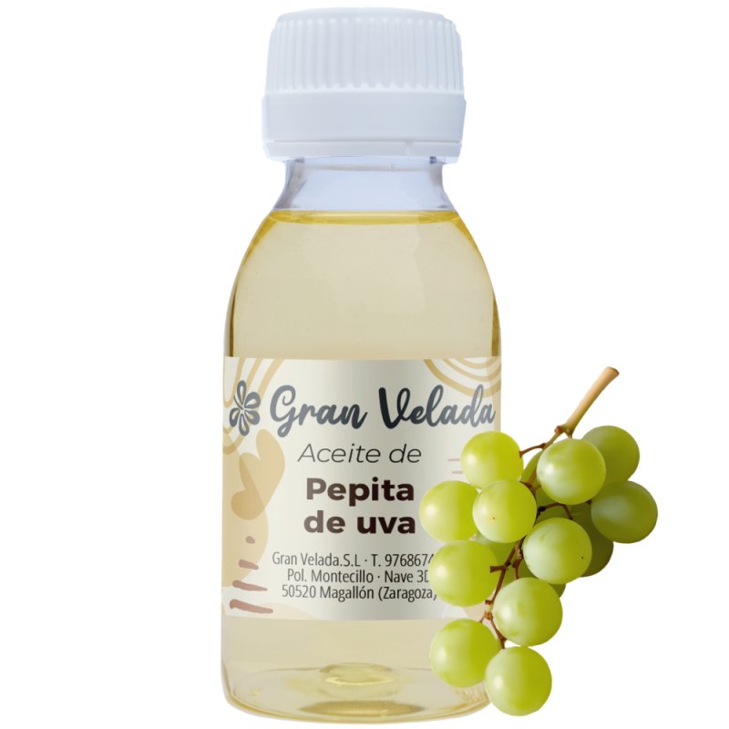 En Gran Velada puedes comprar aceite de pepita de uva para cosmetica y disfrutar de sus propiedades. Venta al por mayor y menor.