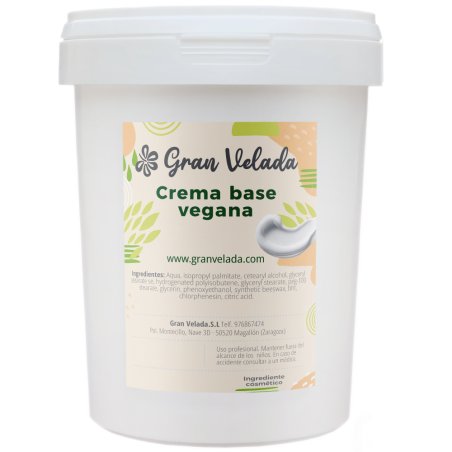 En Gran Velada puedes comprar crema base vegana para hacer de forma rápida y sencilla tus propios cosméticos veganos. Lista para