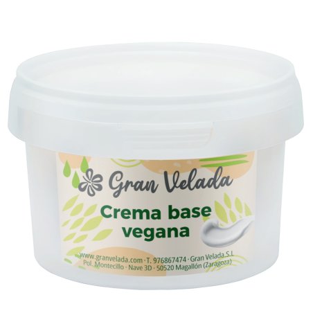 En Gran Velada puedes comprar crema base vegana para hacer de forma rápida y sencilla tus propios cosméticos veganos. Lista para
