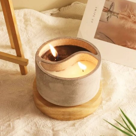 Compra molde recipiente yin yang en Gran Velada. Ideal para cemento, resina y escayola. Flexible, antiadherente y fácil de desmo