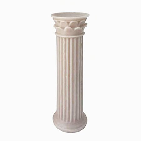 Compra molde columna romana corintia en Gran Velada. De silicona, flexible y reutilizable, ideal para velas decorativas y ambien