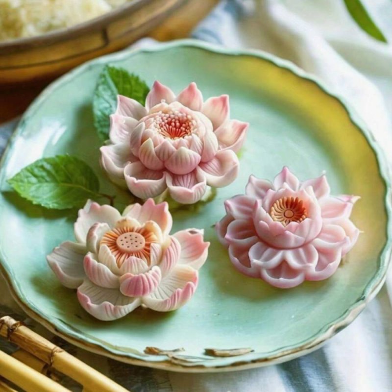 Molde vela flor de loto en silicona, flexible y antiadherente. Perfecto para hacer velas decorativas y manualidades. ¡Compra aho
