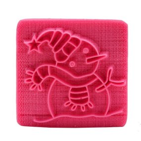 Sceau pour savons bonhomme de neige