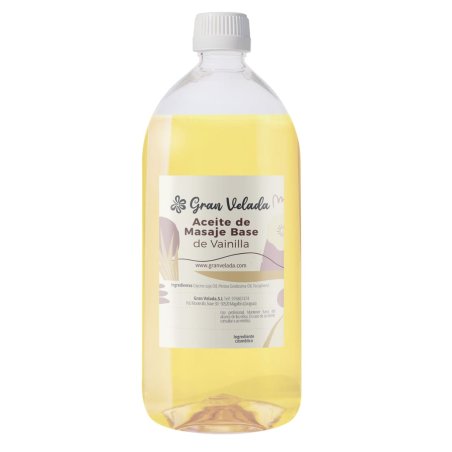 Base vegetal para aceite de masaje de vainilla. Nutre y suaviza la piel. Personalízala con esenciales. ¡Descúbrela en Gran Velad