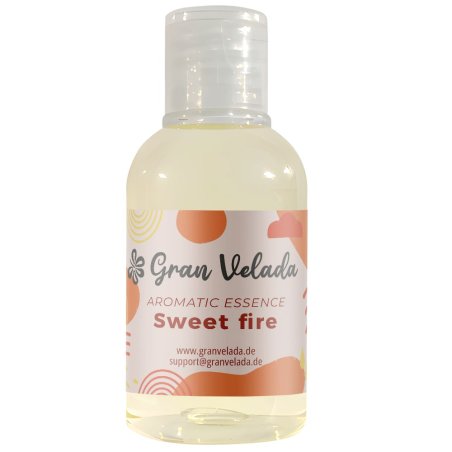 Compra esencia  fuego dulce en Gran Velada. Fragancia intensa y afrodisíaca con notas especiadas y dulces, ideal para jabones, v
