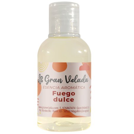 Compra esencia  fuego dulce en Gran Velada. Fragancia intensa y afrodisíaca con notas especiadas y dulces, ideal para jabones, v
