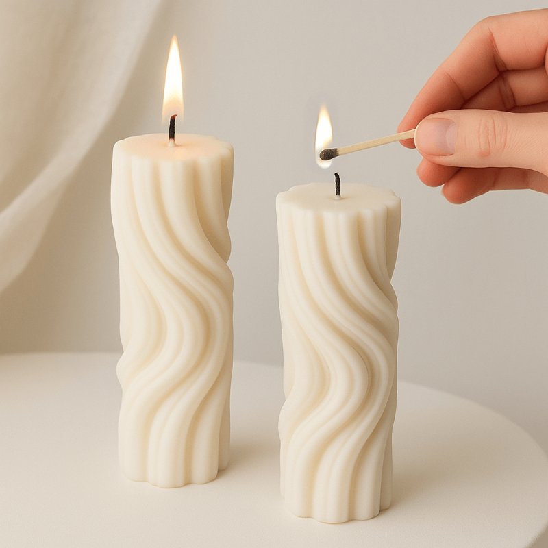 ¡Descubre nuestros exclusivos moldes de silicona para velas en Gran Velada! Moldea tus creaciones con el elegante tubular flor s