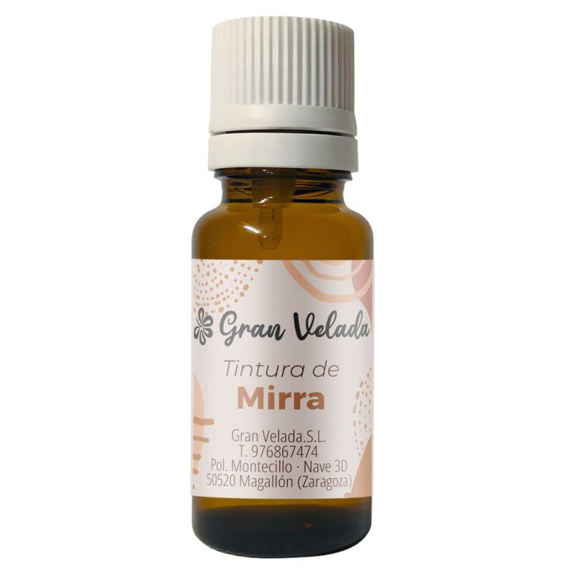 Tintura de mirra natural. Regenerante, purificante y calmante, ideal para piel con acné o envejecida. También fija aromas. ¡Cómp