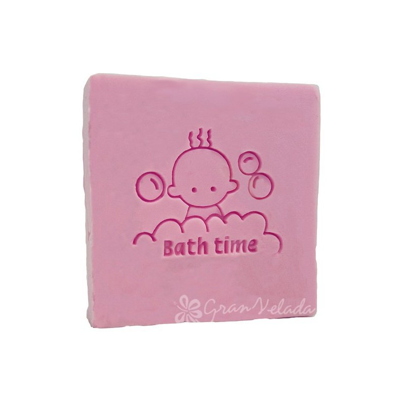 En Gran Velada puedes comprar sellos para jabones artesanales, como este modelo infantil "Bath Time" ¡Fáciles de usar! Amplio ca