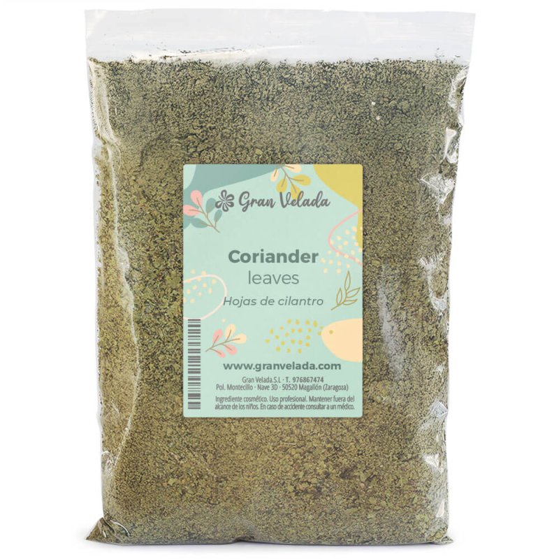 Hojas secas de cilantro 100% naturales. Revitalizan y purifican piel y cabello. Perfectas para cosmética vegetal. ¡Compra en Gra