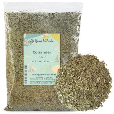 Hojas secas de cilantro 100% naturales. Revitalizan y purifican piel y cabello. Perfectas para cosmética vegetal. ¡Compra en Gra