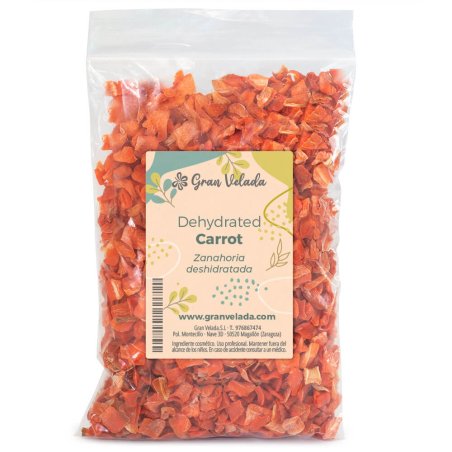 Zanahoria deshidratada 100% natural. Revitaliza y regenera piel madura o apagada. Ideal para cosmética DIY. ¡En Gran Velada! - C