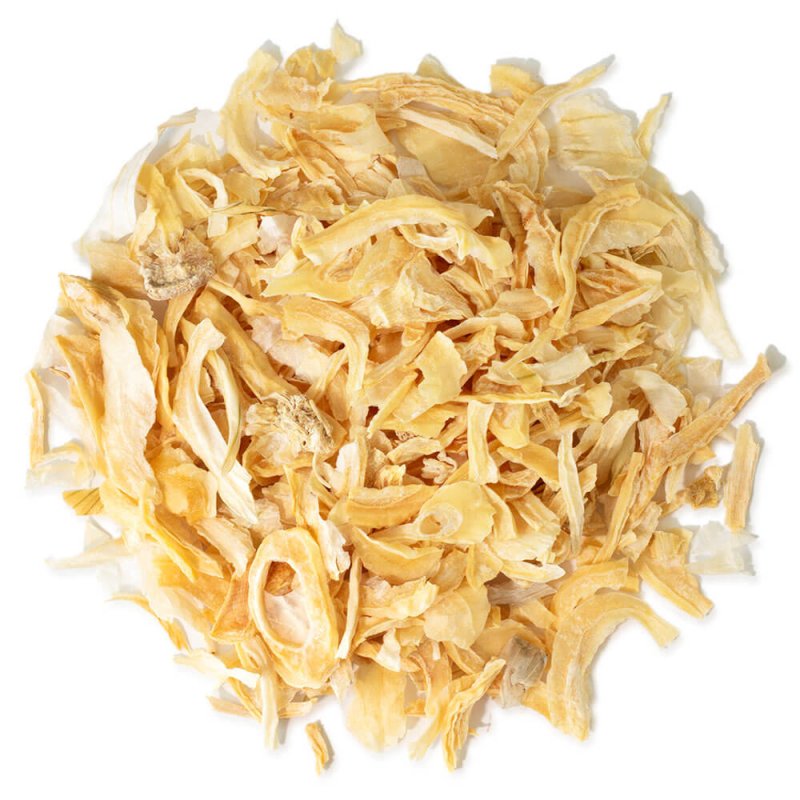 Cebolla en escamas 100% natural. Purificante y revitalizante, ideal para mascarillas y champús caseros. ¡Compra en Gran Velada! 