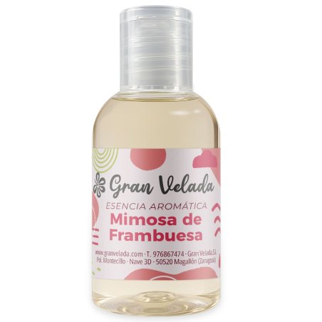 Esencia aromática mimosa de frambuesa. Fragancia frutal y chispeante para perfumes, velas y más. ¡Aromatiza tus creaciones! Comp
