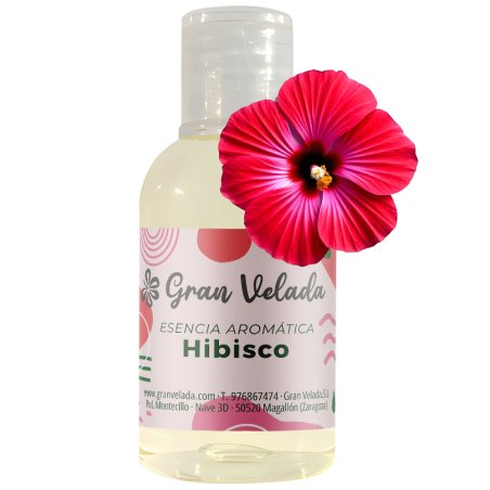 Esencia de hibisco floral y afrutada. Ideal para cosmética, velas y ambientadores. Fresca y exótica. ¡Cómprala en Gran Velada! -