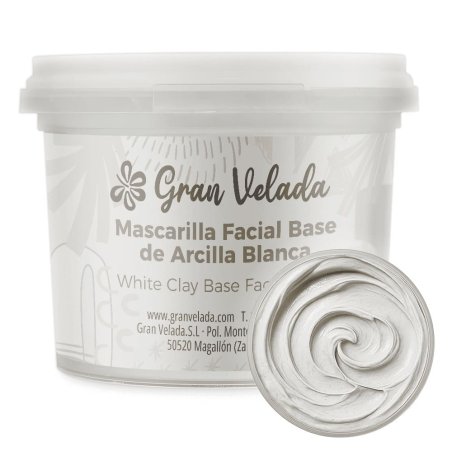 Base de mascarilla con arcilla blanca. Personalízala con activos para purificar y suavizar la piel. ¡Haz la tuya en Gran Velada!