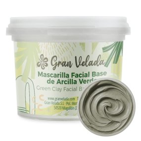 Máscara base de argila verde para rosto e corpo