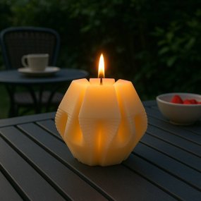 Molde vela geometrica grande