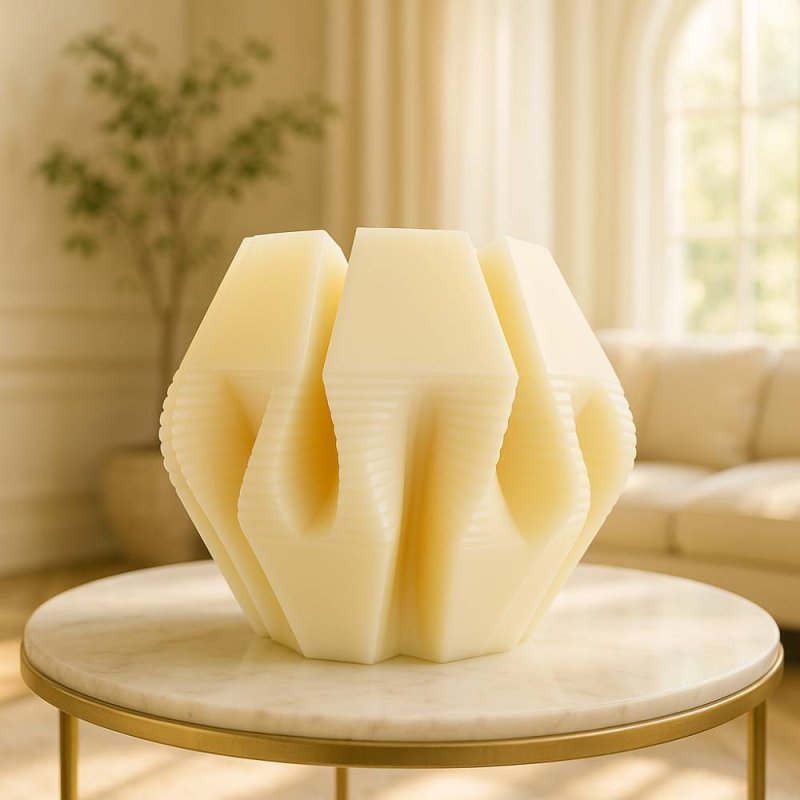 Haz velas modernas en casa con el molde geométrico grande de silicona. Flexible, resistente y fácil de desmoldar. - Cómo hacer M
