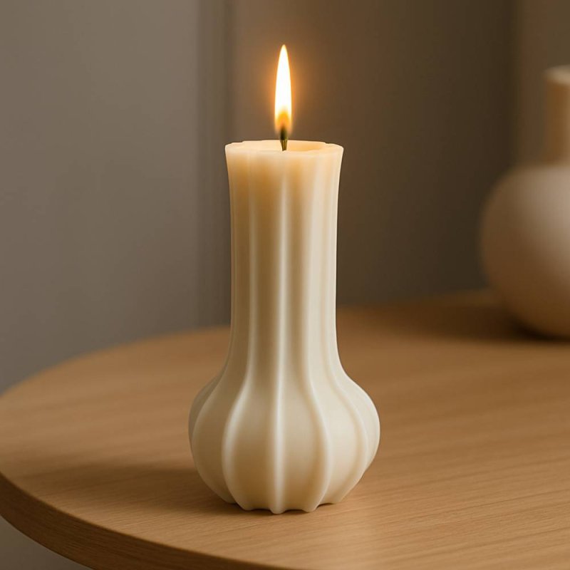 Haz velas con forma de jarroncito con este molde de silicona. Práctico, original y resistente. - Cómo hacer Moldes para velas co