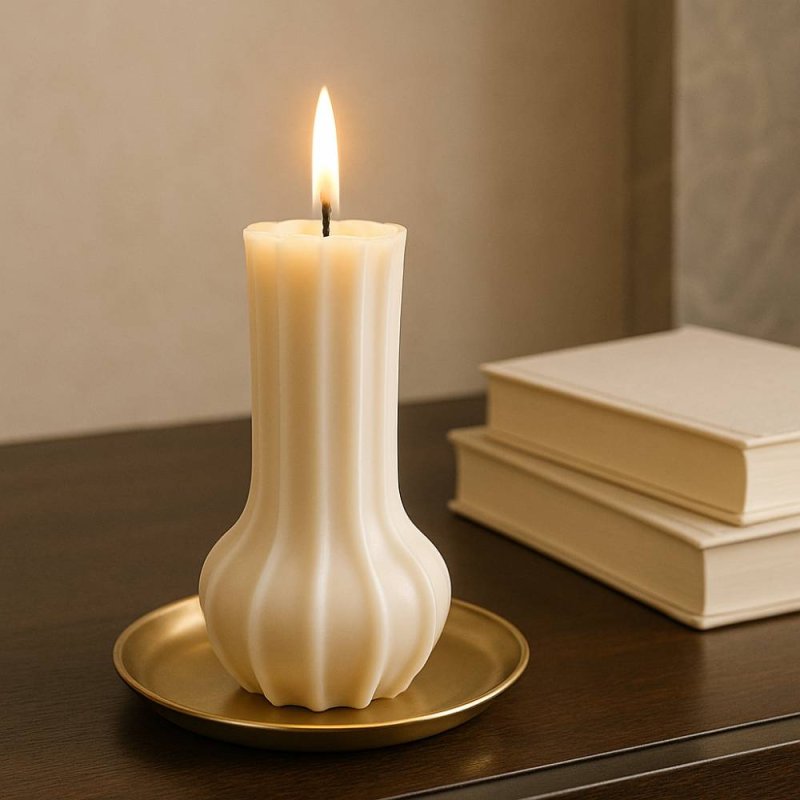 Haz velas con forma de jarroncito con este molde de silicona. Práctico, original y resistente. - Cómo hacer Moldes para velas co