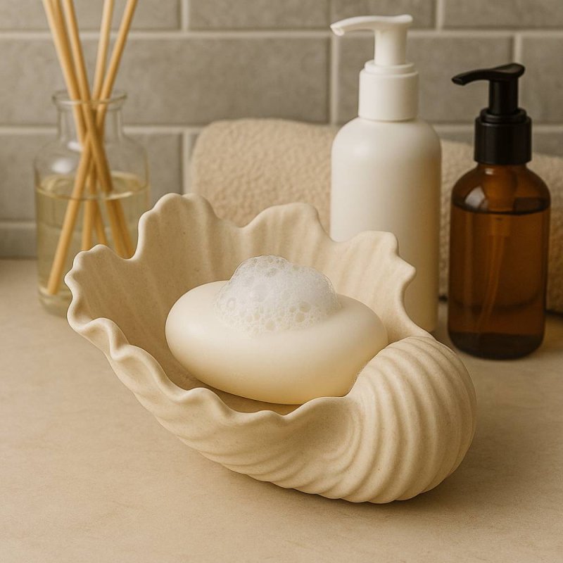 Compra Molde jabonera concha marina en Gran Velada. Crea jaboneras decorativas y resistentes con diseño marino. Ideal para cemen