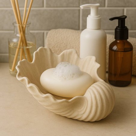 Compra Molde jabonera concha marina en Gran Velada. Crea jaboneras decorativas y resistentes con diseño marino. Ideal para cemen
