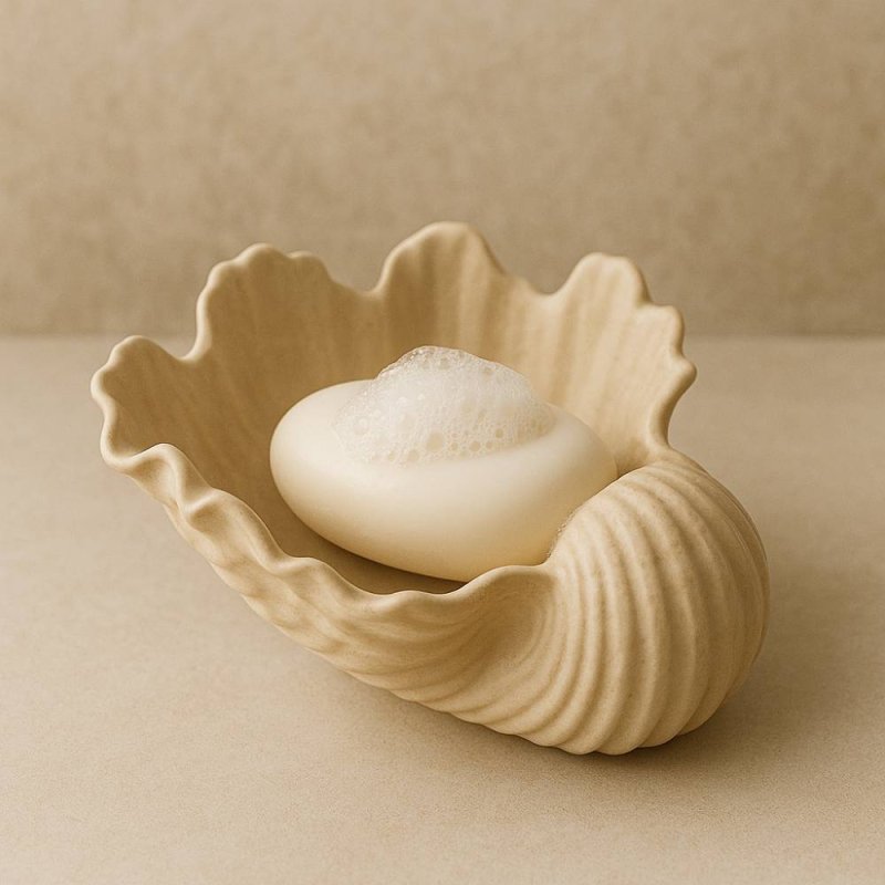 Compra Molde jabonera concha marina en Gran Velada. Crea jaboneras decorativas y resistentes con diseño marino. Ideal para cemen