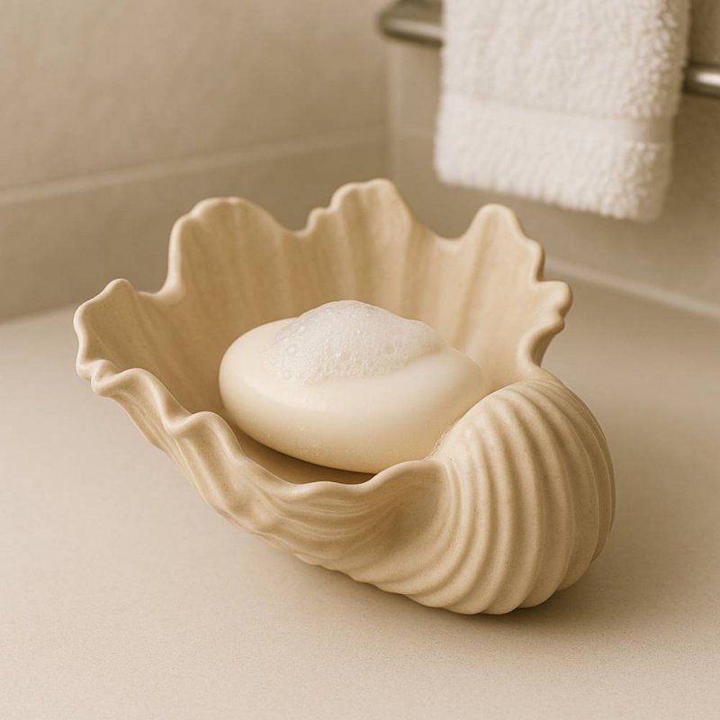 Compra Molde jabonera concha marina en Gran Velada. Crea jaboneras decorativas y resistentes con diseño marino. Ideal para cemen