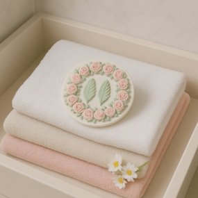 Molde medallon floral para ceramica perfumada