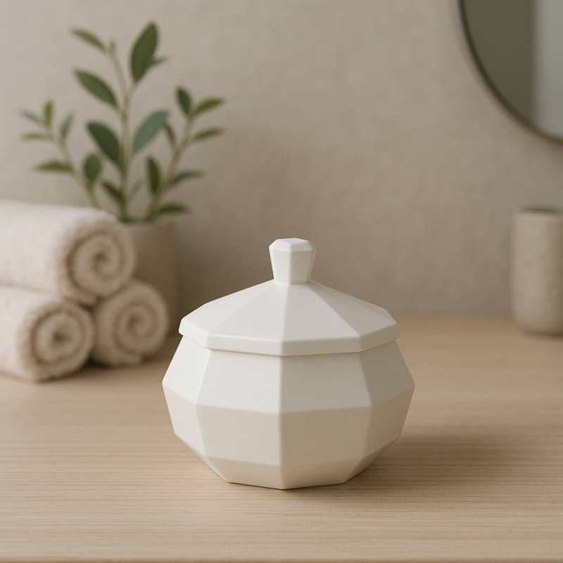 Molde de silicona para recipientes octogonales con tapa. Ideal para hacer velas, joyeros o cajas con estilo geométrico. - Cómo h
