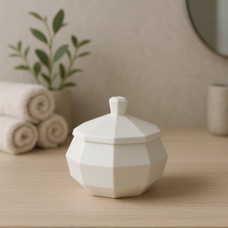 Molde de silicona para recipientes octogonales con tapa. Ideal para hacer velas, joyeros o cajas con estilo geométrico. - Cómo h