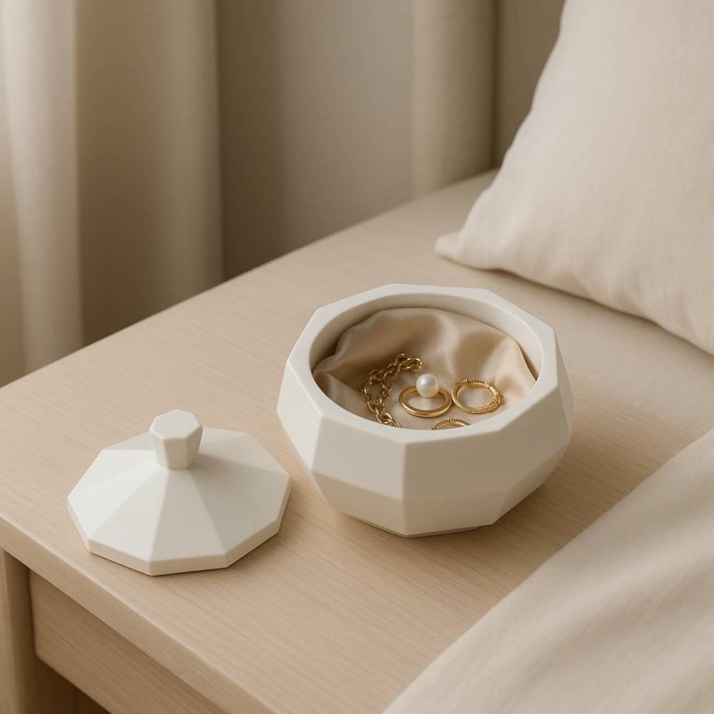 Molde de silicona para recipientes octogonales con tapa. Ideal para hacer velas, joyeros o cajas con estilo geométrico. - Cómo h