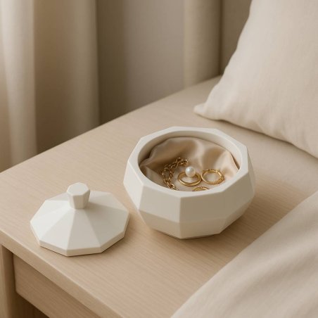 Molde de silicona para recipientes octogonales con tapa. Ideal para hacer velas, joyeros o cajas con estilo geométrico. - Cómo h