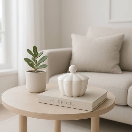 Molde de silicona con tapa en forma de flor. Ideal para cemento, escayola o resina. Perfecto para hacer velas decorativas y joye