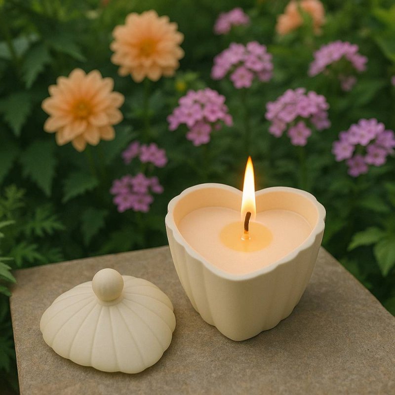 Haz velas con estilo romántico usando este molde en forma de corazón. Ideal para cemento, escayola o resina. ¡Compra online en G