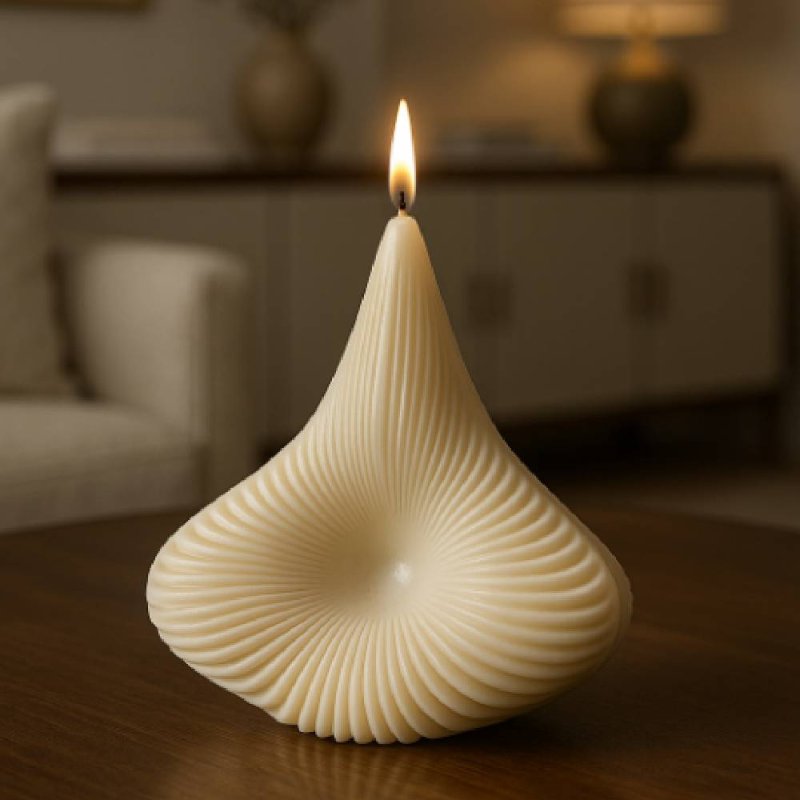 Crea velas decorativas modernas con el molde geométrico abstracto de Gran Velada. Silicona flexible, antiadherente y fácil de de