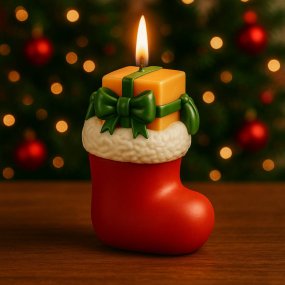 Moule botte de Noël avec cadeaux