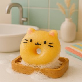 Moule beignet avec visage de chat