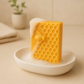 Moule abeille et miel rectangulaire pour savon