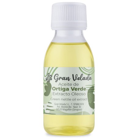 Compra aceite de ortiga verde para tus cosméticos caseros. Ingrediente vegetal purificante, ideal para piel grasa y cuero cabell