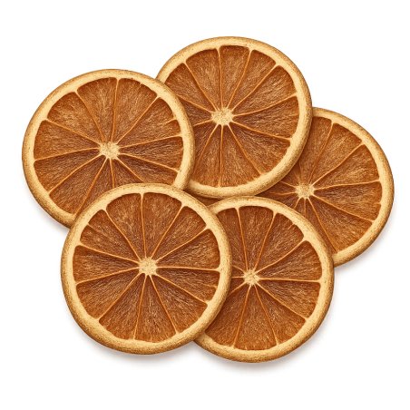 Compra rodajas de naranja deshidratada en Gran Velada, con aroma cítrico y propiedades antioxidantes. Ideal para velas, jabones 