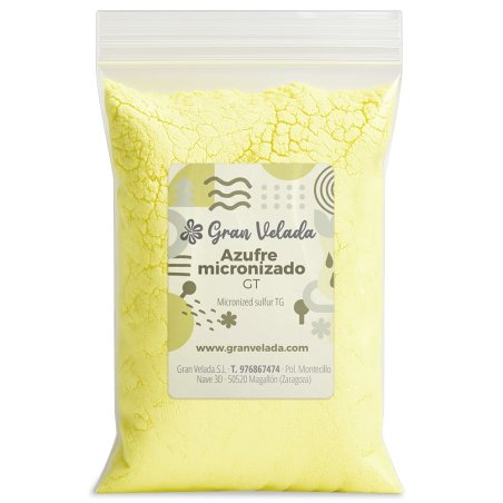 Compra azufre micronizado, fungicida natural y ecológico, ideal para huerto doméstico y agricultura sostenible. ¡Eficaz contra o