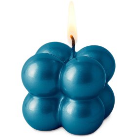 Vernis bleu saphir métallisé pour bougies