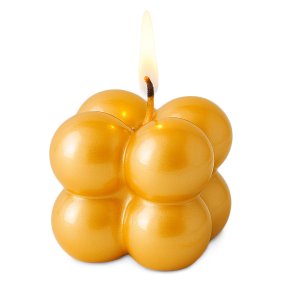 Vernis jaune mangue métallisé pour bougies
