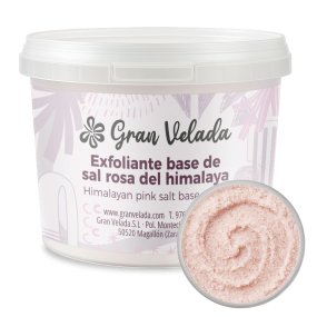 Esfoliante base com sal rosa dos Himalaias