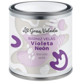 Vernis violet néon pour bougies
